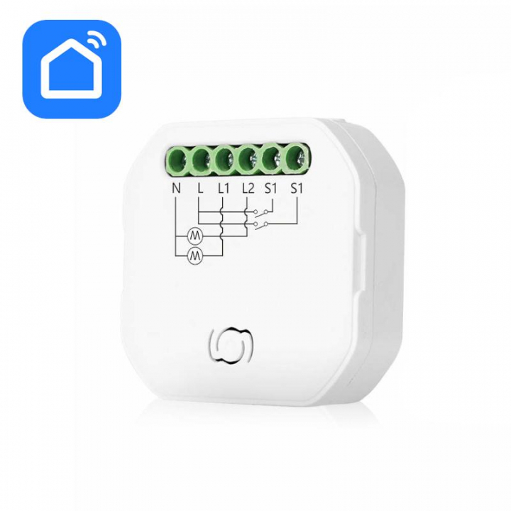 Módulo Interruptor Inteligente SM04 Wi-Fi e Bluetooth c/ controlo de cortinas
